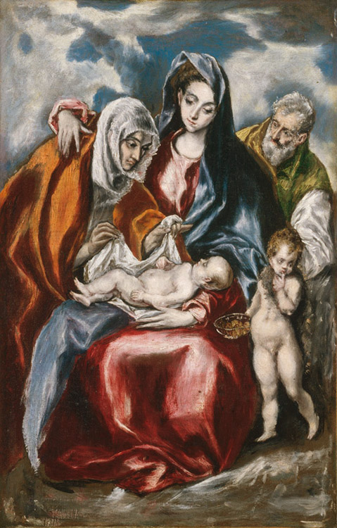 El Greco The Holy Family with St Anne and the young St John Baptist (mk08)